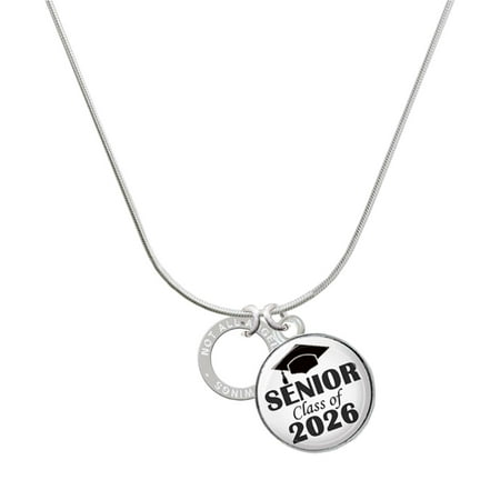 Delight Jewelry Silver-tone Not All Angels Have Wings Eternity Circle – Silvertone Senior Class of 2026 Dome Necklace 18 Delight Jewelry Silver-tone Not All Angels Have Wings Eternity Circle – Silvertone Senior Class of 2026 Dome Necklace 18