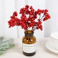 thumbnail image 5 of 10pcs Artificial Berry Stems Christmas Berry Picks Decor Berries Branches-Red, 5 of 8