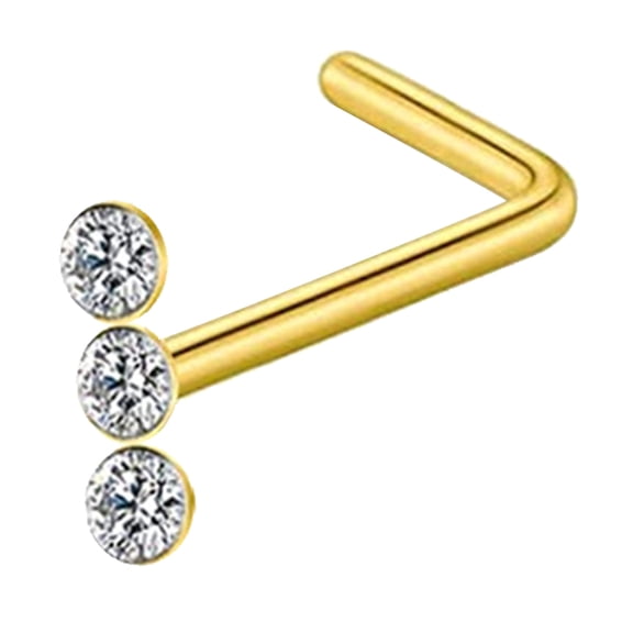 QIQUWOHUL Stainless Steel Nose Rings Hoop Studs Body Piercing Jewelry Nose Ring Hoop For Women,Nostril Piercing Jewelry