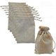thumbnail image 1 of 20pcs 5.1inx7.1in Brown Linen Burlap Bag, Mini Lightweight Gift Bags Breathable, 1 of 5