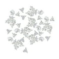thumbnail image 2 of segolike 100x Flower Beads Crafts Handmade Flower Bead Charms Transparent Floral Bead Clear, 2 of 9