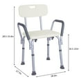 Zimtown Adjustable Medical Shower Chair Bathtub Bench Bath Seat Stool