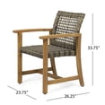 thumbnail image 6 of HAMPTON WOOD AND WICKER DINING CHAIR( SET OF 2 ), 6 of 6