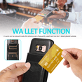 thumbnail image 3 of Asuwish Screen Protector Included PU Leather Soft Shell Wallet Cell Phone Case with Screen Protector for Samsung Galaxy S8, Black, 3 of 16
