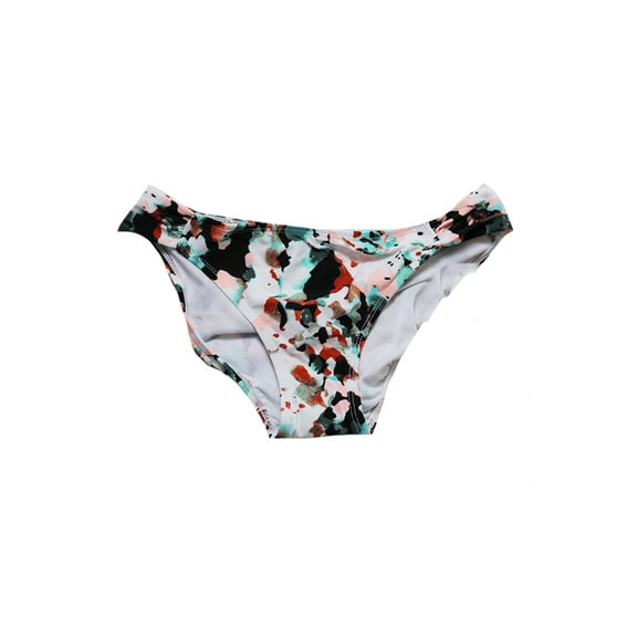 Hula Honey Pink Multi Spring Splash Printed Tab-Side Bikini Bottom XL