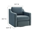 thumbnail image 3 of Modway Liora Armchair in Cadet Blue, 3 of 9