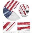thumbnail image 2 of FMSHPON American Flag Tree Skirt Independence Day Xmas Christmas Tree Skirt Stand Mat for Holiday Party Decoration Indoor Outdoor 36 inches, 2 of 6