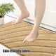 thumbnail image 5 of Alfombra de Baño Antideslizante | Alfombra de Poliéster Absorbente 60x40 cm | Tapete de Secado Rápido Lavable para Entrada, Dormitorio, Gris Rosa Marrón Beige | Patrón Decorativo Suave y Duradero, 5 of 6