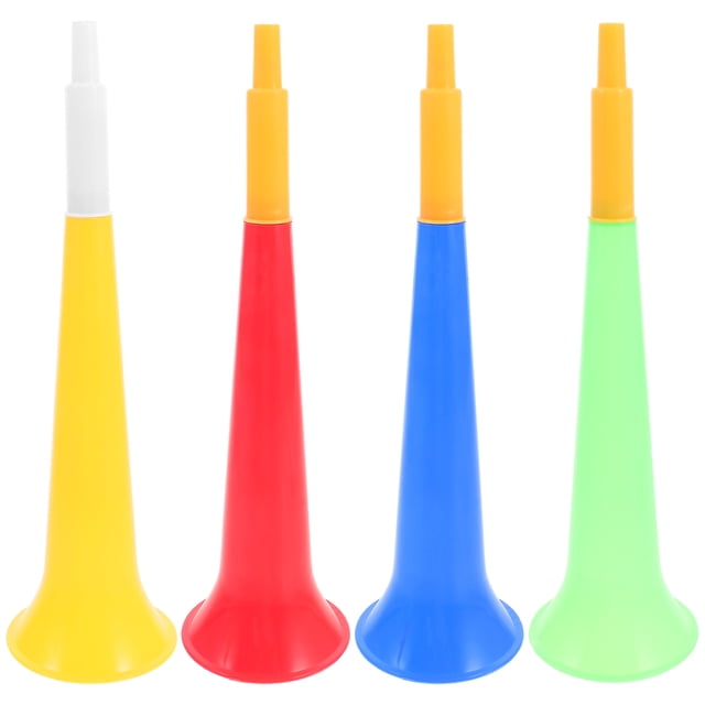 4 Uds. Trompeta de juguete para hacer ruido, juguete de bocina de fútbol, bocina de animación, utillaje para fiesta