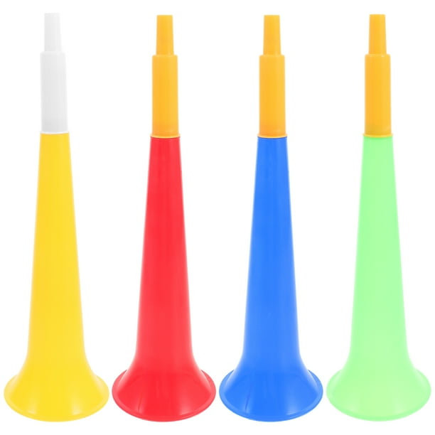 4 Uds. Trompeta de juguete para hacer ruido, juguete de bocina de fútbol, bocina de animación, utillaje para fiesta