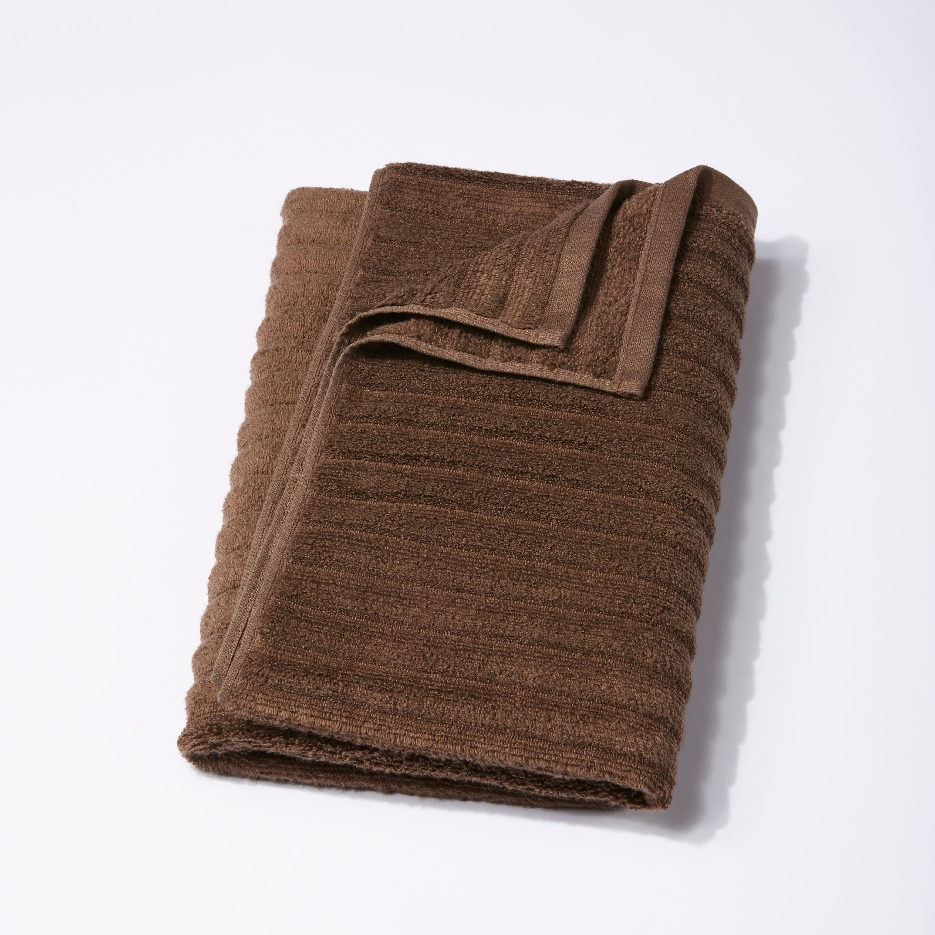 Mainstays Performance 2-Piece Towel Bath Sheet Set, Textured Brown Basket, Size: 2 Bath Sheets