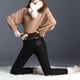 thumbnail image 2 of Gibobby leggings yoga Las polainas mantienen a las mujeres calientes Impreso largo de cintura alta Pantalones casuales para damas Pantalones largos（Negro， M), 2 of 5