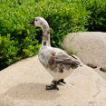 thumbnail image 3 of maskred Miniature Feathered Goose Free Standing for Gift Decoration Gray Collectible, 3 of 6