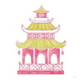thumbnail image 3 of Urban, Mary 12x12 Black Modern Framed Museum Art Print Titled - Everyday Chinoiserie IV Pink, 3 of 5