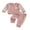 Pink, variant on BemeyourBBs Toddler Baby Boy Girl Spring Fall Winter Outfits Waffle Knit Checkerboard Patchwork Long Sleeve Crewneck Pullover Swetshirt Top Jogger Pants Set 2pcs Sweatsuit Clothes