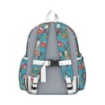 thumbnail image 3 of Dogs with Flowers Backpack for School,Cute School Bag,Schoolbag with Adjustable Shoulder Straps & Padded Back,13.4"x11"x4.7", 3 of 6