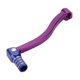 thumbnail image 1 of Palanca de cambio de motocicleta plegable para Kayo T6, aleación de aluminio, palanca de cambio morada con cabeza azul y anillo de tono plateado, 1 of 1