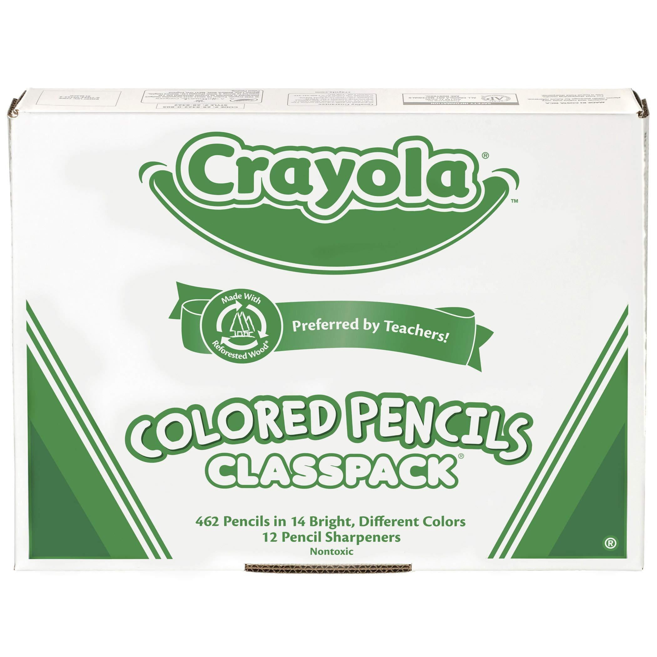 Crayola 462-Piece Class Pack Colored Pencils 3.3 mm Lead Diameter - Assorted Lead - 462 / Box