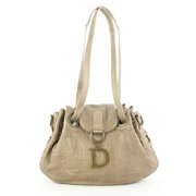 Dior Champagne Beige Quilted Lambskin Cannage Flap Shoulder Bag 354da224