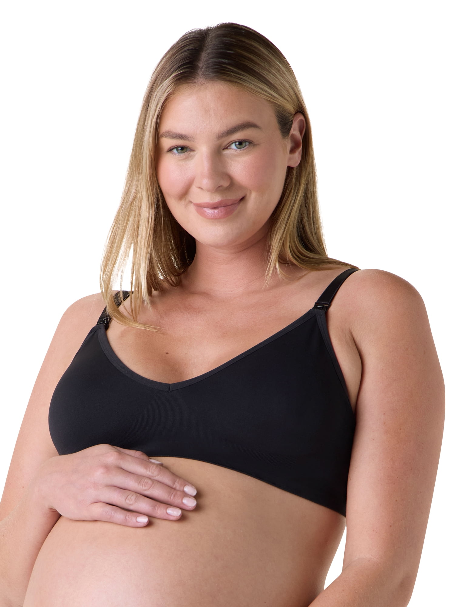 Ingrid & Isabel For Every Belly Women's Maternity & Nursing Seamless, 3-Pack Bra, SizesS-XXXL
