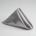 thumbnail image 3 of Balsa Circle 50 Pieces 20" Silver Satin Dinner Napkins Wedding Party, 3 of 6