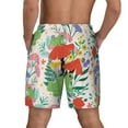thumbnail image 3 of Kdxio Mushroom And Frogs Print Men'S Swim Trunks With Compression Liner 7 Inch Inseam Quick Dry Swim Shorts, 3 of 7