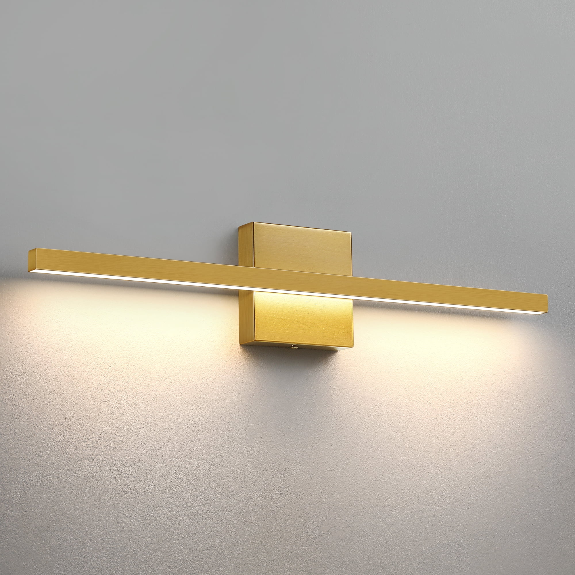 Vanity Light for Bathroom Lighting Fixtures Over Mirror Dimmable Integrated LED 24 inch Modern Vanity Lights Gold Bathroom Light Bar Bath Wall Sconce