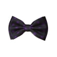 thumbnail image 1 of Nœud Papillon 4.4 Pouces Violet Foncé & Noir Grands Pois, 1 of 1