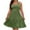 Army Green, variant on Womens Plus Size Summer Sundress Sleeveless Tiered Tank Dresses Casual High Waist Dress Curvy Women Outfits Wine, 2XL