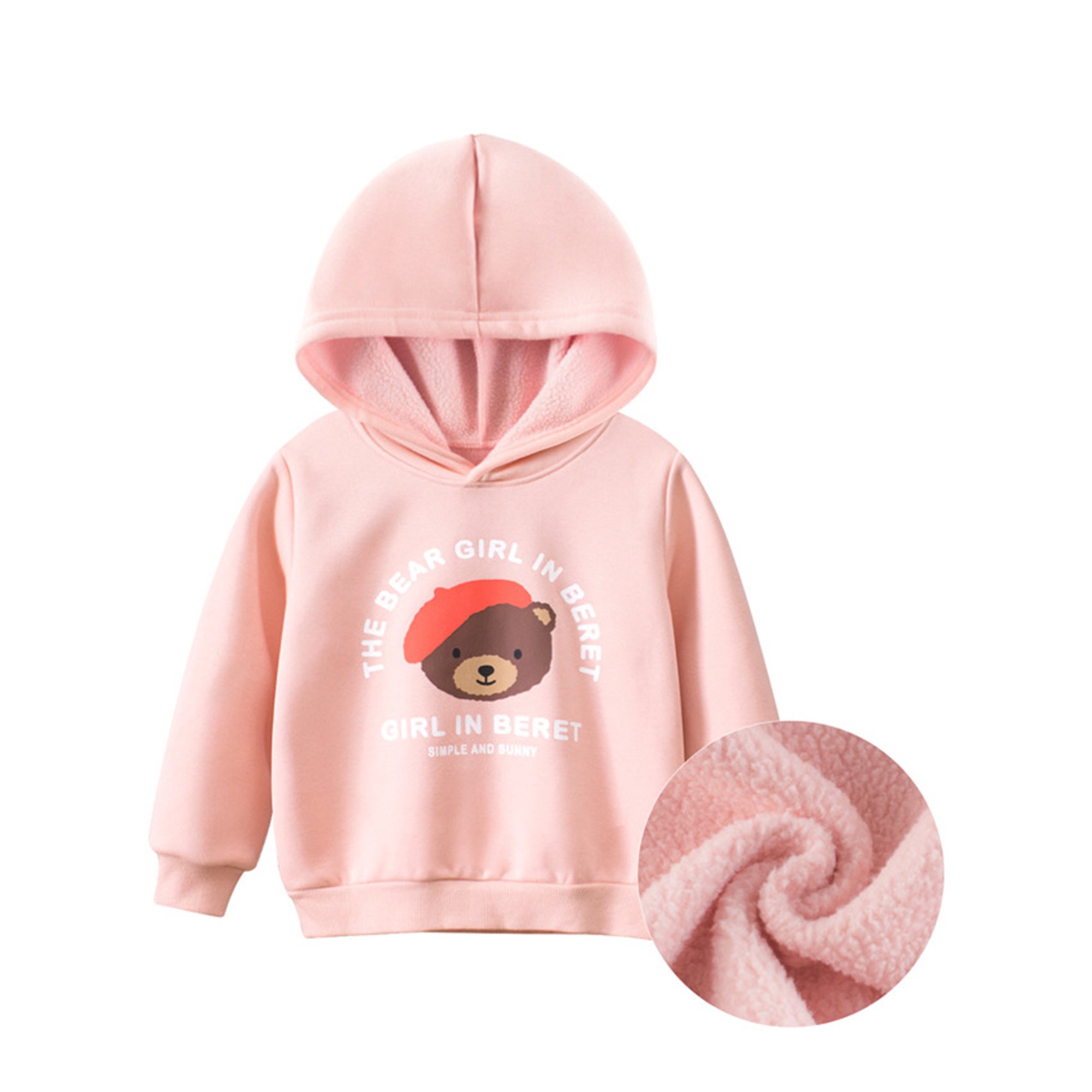 LUXUR Kids Hooded Sweatshirt Cute Printed Pullover Long Sleeve Hoodie  Sweatshirts Soft Tops Crew Neck Pink 130cm | Walmart Canada