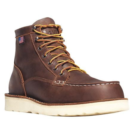 

6 Work Boot 8 D Brown Steel
