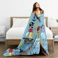 thumbnail image 5 of KLL Fleece Blanket Plush Throw Blanket Pirate Marine Animals ,Soft Fuzzy Cozy Flannel Blanket for Couch Sofa Bed.(40"x30" ), 5 of 7