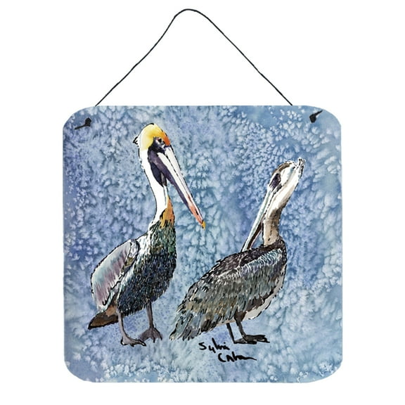 Carolines Treasures 8409DS66 Pelican Wall or Door Hanging Prints 6HX6W multicolor