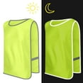 thumbnail image 7 of Toptie 12 Packs Reflective Vest Safety High Visibility Vest Reflector Vests for Kid Children Adult-Light Green-S, 7 of 7