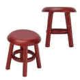 thumbnail image 5 of Mini muebles para casa de muñecas, taburete redondo en miniatura de madera de rosa 1:12, accesorios para muebles de casa de muñecas, 5 of 5