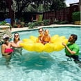 thumbnail image 4 of unidad de anillo de natación inflable de pvc con flotador de girasol para playa al aire libre, 4 of 5
