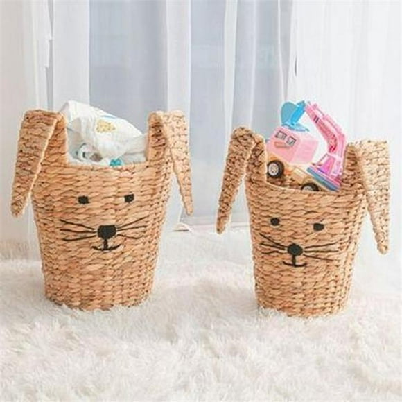 Baum 21A345 Round Tapered Bunny Baskets, Natural - Set of 2