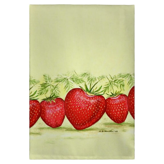 Betsy Drake Interiors Strawberries Guest Towel