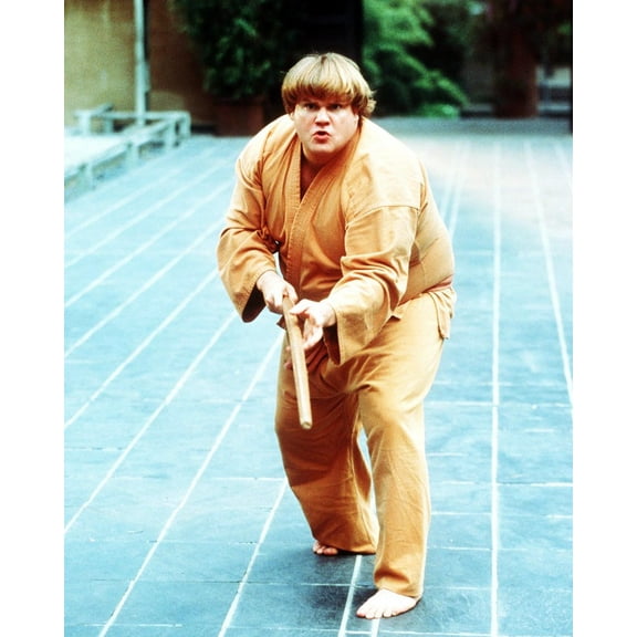 Chris Farley Beverly Hills Ninja in Karate Stance 24x36 HD Aluminum Wall Art