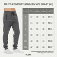 thumbnail image 4 of MLDRA Men's Sweatpants Joggers Lightweight Elastic Waist Athletic Workout Gym Running Sweat Pants with Pockets Dark Gray XL, 4 of 8