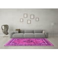 thumbnail image 3 of Ahgly Company Indoor Rectangle Medallion Pink Traditional Area Rugs, 7' x 10', 3 of 4