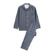 thumbnail image 1 of Pijamas de manga larga para hombre, ropa de casa informal, pantalones y cuello vuelto, 1 of 2