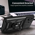 thumbnail image 5 of for Realme C53 Case with Slide Camera Cover for Men, Military Grade Drop Protective Phone Cover Case with Ring Kickstand for Realme C53/Realme Narzo N53 SJ Green, 5 of 10