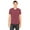 Maroon, variant on The Bella + Canvas Unisex Triblend Short Sleeve V-Neck T-Shirt - MAROON TRIBLEND - XS