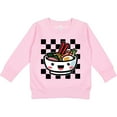 thumbnail image 2 of Inktastic Ramen Lover Checkered Toddler Sweatshirt, 2 of 4