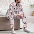 thumbnail image 7 of Kdxio Cat Men’s Pajama Set Pajamas For Men 2 Piece PJ Set with Men Pajama Pants and Long Sleeve T-Shirt Lounge Set-Medium, 7 of 7