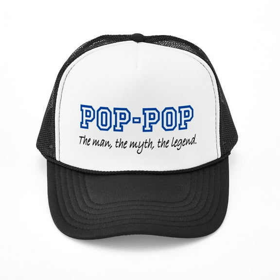 CafePress - Pop Pop - Adjustable Unisex Printed Trucker Hat with Mesh Back