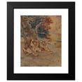 thumbnail image 2 of E. Baily Hilda 20x24 Black Modern Framed Museum Art Print Titled - A Pair of Tigers Resting Under a Tree, 2 of 5