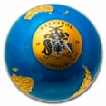 thumbnail image 2 of 2023 Barbados 3 oz Silver Blue Marble: Glow in the Dark Earth II, 2 of 4