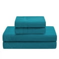 thumbnail image 3 of Sweet Home Collection  Vintage Wash MIcrofiber Crinkle Sheet Sets Teal Full, 3 of 5